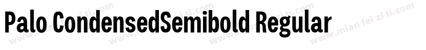 Palo CondensedSemibold Regular字体转换